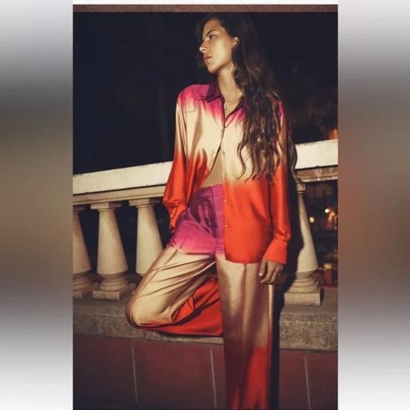 ZARA TIE DYE PRINT SHIRT - Picture 5 of 5